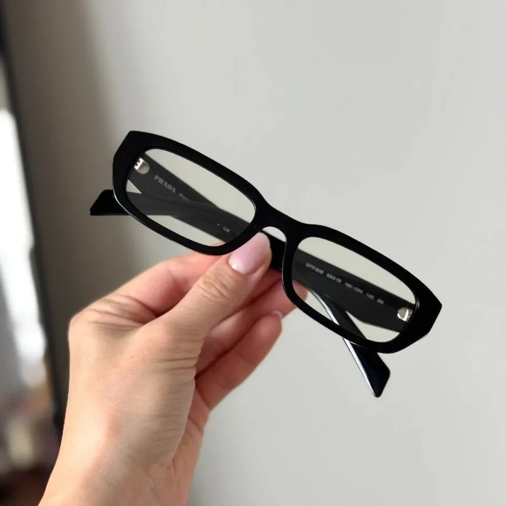 Prada Men Eyeglasses Black Rectangle PRB06S 16K08N NEW AUTHENTIC - Picture 4 of 10